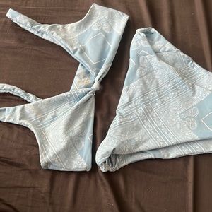 Skate blue bandana top